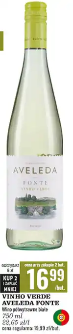 Biedronka Vinho verde aveleda fonte wino półwytrawne białe 750 ml oferta