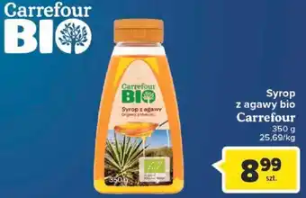 Carrefour Carrefour Syrop z agawy bio 350 g oferta