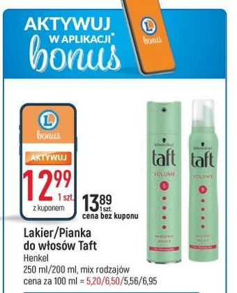 E.Leclerc Pianka do włosów ultra strong taft volume oferta