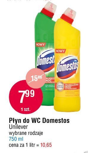 E.Leclerc Płyn do wc citrus domestos oferta