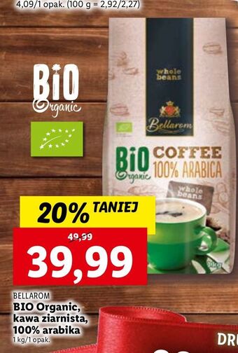 Lidl Kawa bellarom bio organic coffe 100% arabica oferta