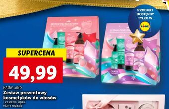 Lidl Zestaw w pudełku: szampon do włosów wysokoporowatych 400 ml + odżywka każdej porowatości 200 wcierka skóry głowy 100 hairy la oferta