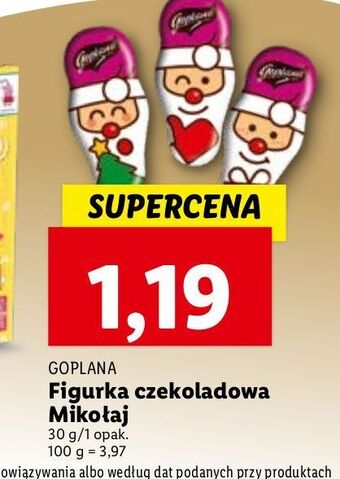 Lidl Figurka karmelowa mikołaj goplana oferta