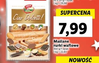 Lidl Rurki maślane waflowe lumar oferta
