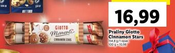 Lidl Praliny cinnamon stars ferrero giotto oferta