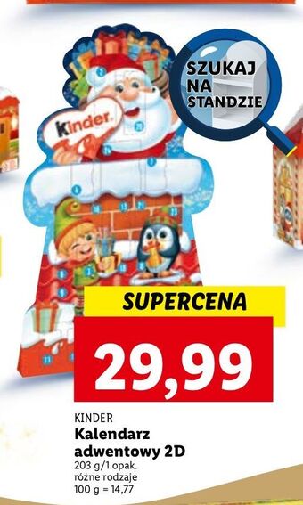 Kalendarz adwentowy kinder