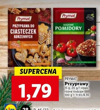 Lidl Przyprawa do ciasteczek korzennych prymat oferta