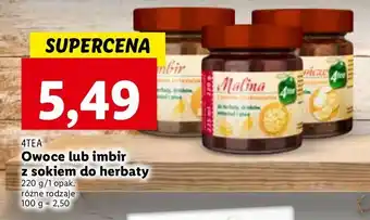 Lidl Imbir z sokiem cytrynowym 4tea oferta