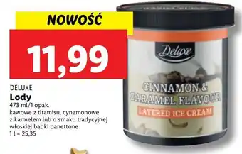 Lidl Lody kawowe z tiramisu deluxe oferta