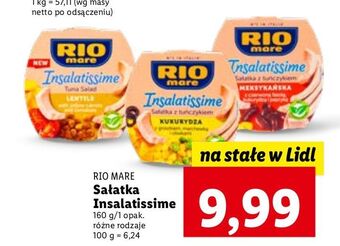 Sałatka z tuńczykiem meksykańska rio mare insalatissime
