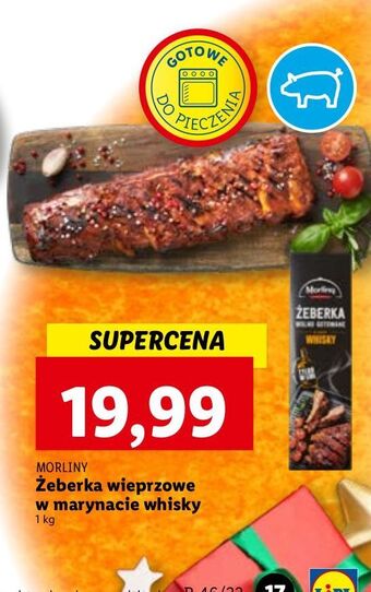 Lidl Żeberka wieprzowe z marynacie whisky morliny oferta