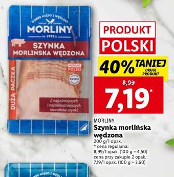 Lidl Szynka morlińska wędzona morliny oferta