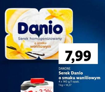 Lidl Serek wanilia danone danio oferta
