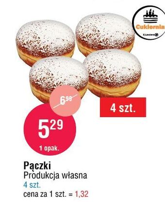 Pączki lukrowane z nadzieniem różanym cukiernia e.leclerc