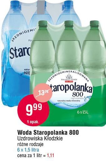 E.Leclerc Woda gazowana staropolanka 800 oferta