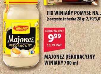 Eurocash Winiary, majonez dekoracyjny, 700ml oferta