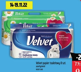 Społem Velvet rumianek i aloes papier toaletowy 8 rolek oferta