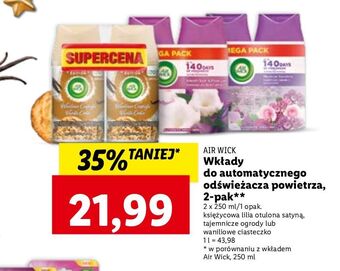 Lidl Wkład księżycowa lilia otulona satyną air wick freshmatic oferta
