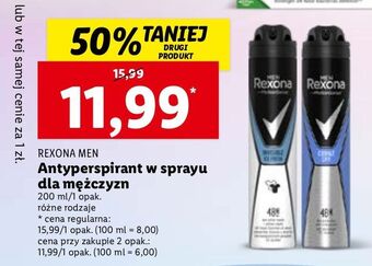 Lidl Dezodorant ice fresh rexona men invisible oferta