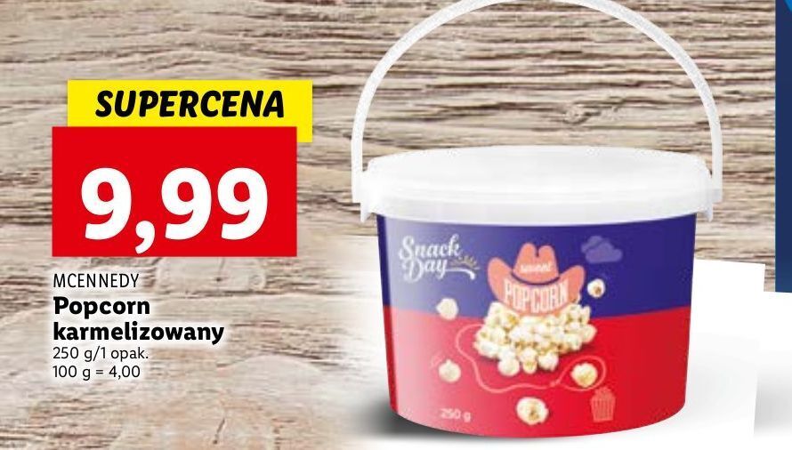 Promocja Popcorn karmelowy mcennedy w Lidl