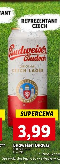 Lidl Piwo b: original budweiser budvar oferta