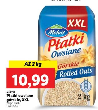 Lidl Płatki owsiane górskie melvit oferta