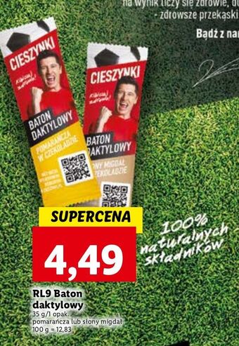 Lidl Baton daktylowy słony migdał cieszynki oferta