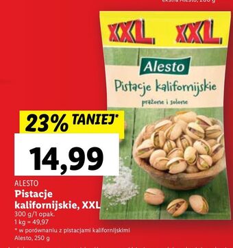 Lidl Pistacje alesto oferta
