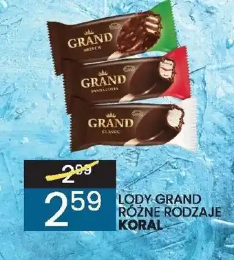 Wafelek Lody Grand Koral oferta
