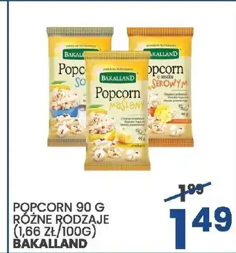 Wafelek Popcorn 90g Bakalland oferta