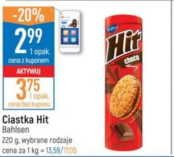 E.Leclerc Ciastka Hit Bahlsen 220g oferta