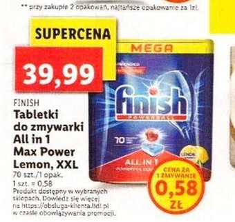 Lidl Tabletki do zmywarki All in 1 Max Power Lemon XXL oferta