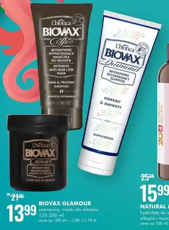 Biovax Glamour szampony, maski do włosów 125-200ml