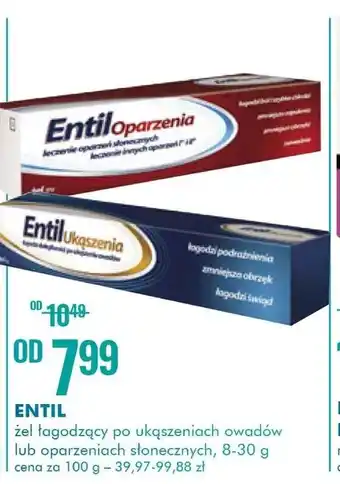 SuperPharm Entil żel łagodzący po oparzeniach 8-30g oferta