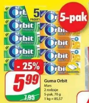 Dino Guma Orbit 70g oferta