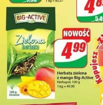 Dino Herbata zielona z mango Big-Active 100g oferta