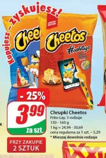 Dino Chrupki spirals ser z ketchupem cheetos oferta