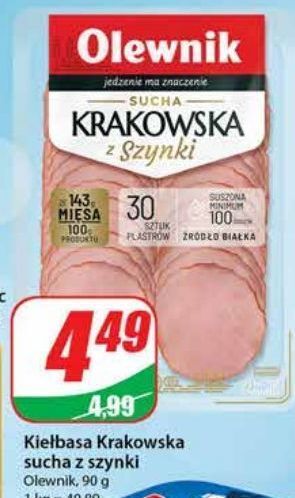 Dino Kiełbasa krakowska sucha z szynki olewnik oferta