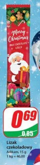 Dino Lizak czekoladowy świąteczny adikam oferta