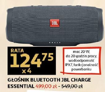 Auchan Głośnik bezprzewodowy charge essential jbl oferta
