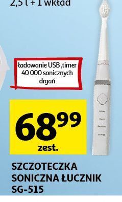Auchan Szczoteczka soniczna sg-515 łucznik oferta
