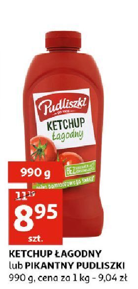 Auchan Ketchup łagodny pudliszki oferta