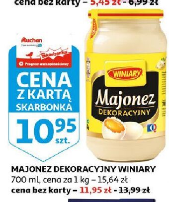 Auchan Majonez dekoracyjny winiary oferta