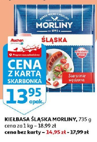 Auchan Kiełbasa śląska morliny oferta