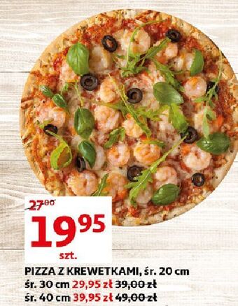 Auchan Pizza z krewetkami 20 cm oferta