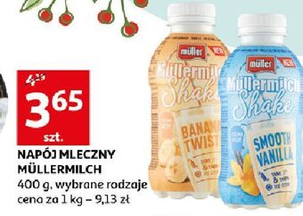 Auchan Napój mleczny banana twist mullermilch shake oferta