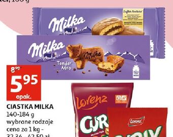 Ciastka z kawałkami czekolady mlecznej milka tender moo