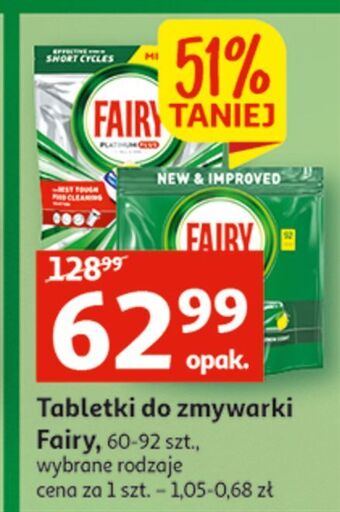 Auchan Tabletki do zmywarek lemon fairy all in 1 oferta