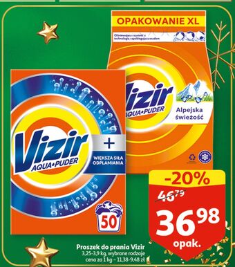 Auchan Proszek do prania alpejska świeżość vizir aqua puder oferta
