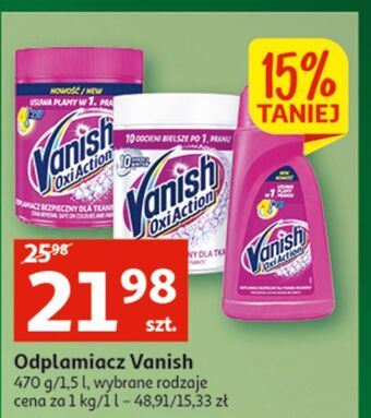 Auchan Odplamiacz vanish oxi action oferta